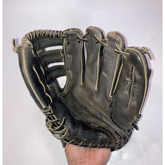 Rawlings RSG6 Edge-U-Cated Heel Leather Softball Baseball Glove 12" RHT - Picture 3 of 7